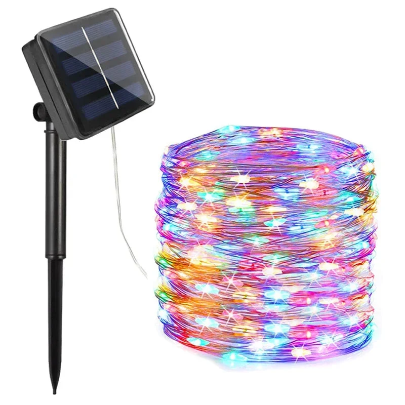 Solar-LED-Lichterkette mit integriertem Akku