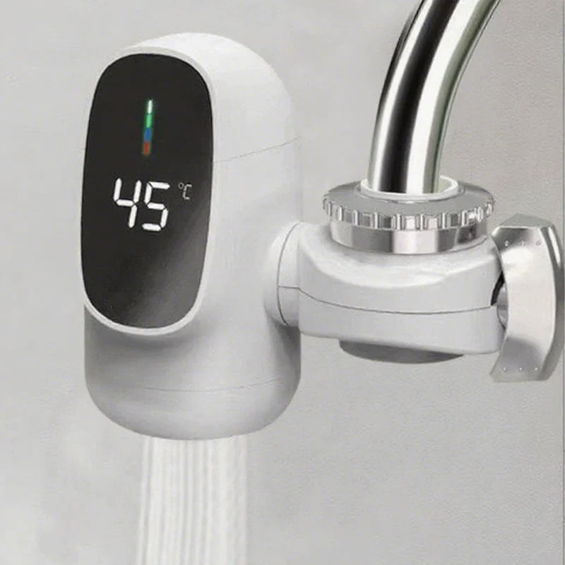 Thermivo Elektrischer Wasserhahn mit sofortiger Warmwasserfunktion und Temperaturanzeige