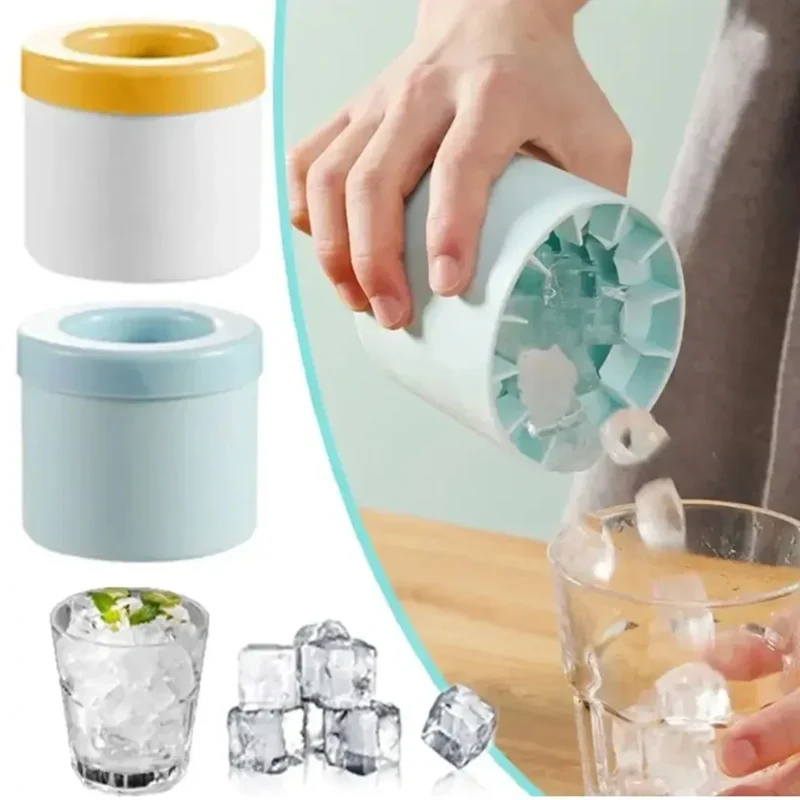 Silikon-Eiswürfelform mit Runddesign