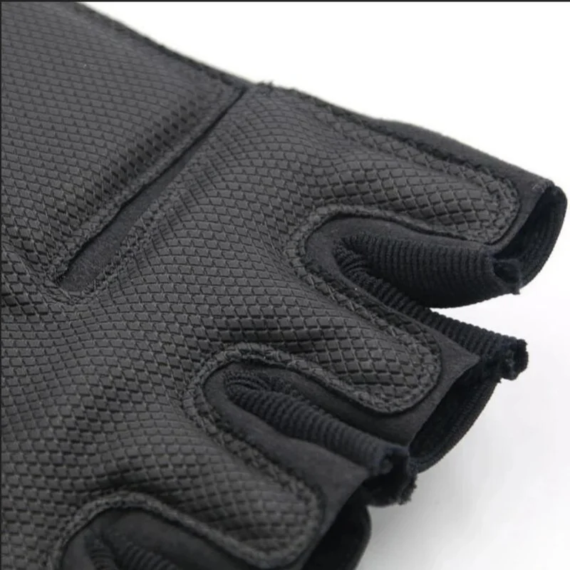 Griprex Half-Finger Sporthandschuhe aus Baumwolle und Synthetikleder