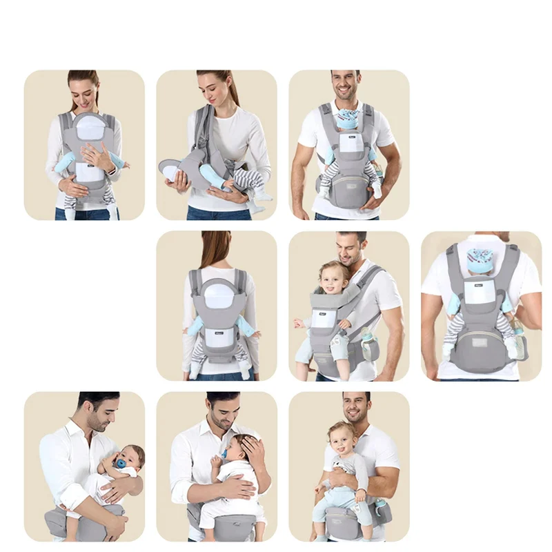 Babytrage mit mehreren Tragepositionen bis 20 kg