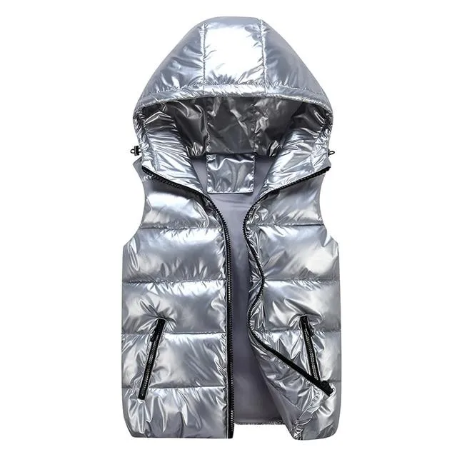 Varello ärmellose Jacke mit Reißverschlusstaschen und leichter Passform für Alltag und Outdoor