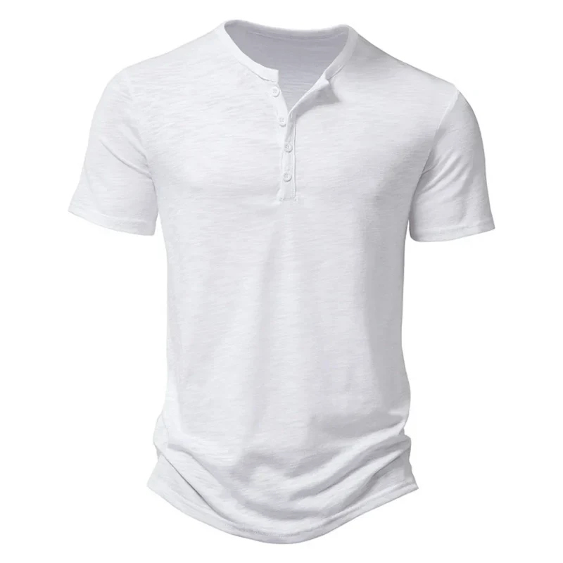 Velano Henley T-Shirt kurzarm mit Knopfleiste und bequemer Passform für den Alltag
