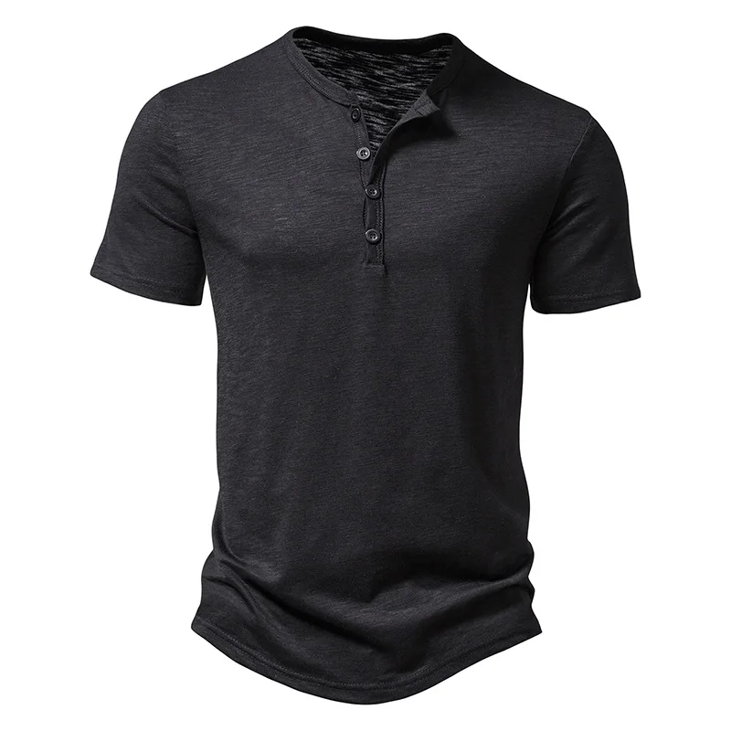 Velano Henley T-Shirt kurzarm mit Knopfleiste und bequemer Passform für den Alltag