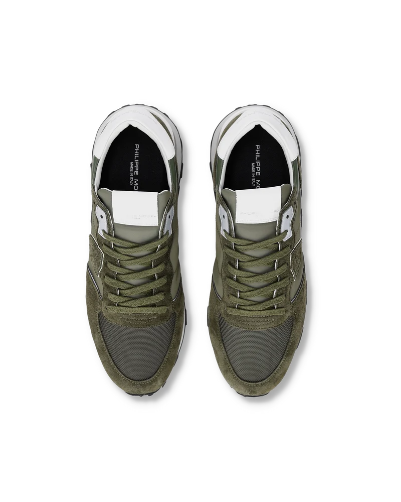 Sneakers Tropez Haute Running Men, Military Green White