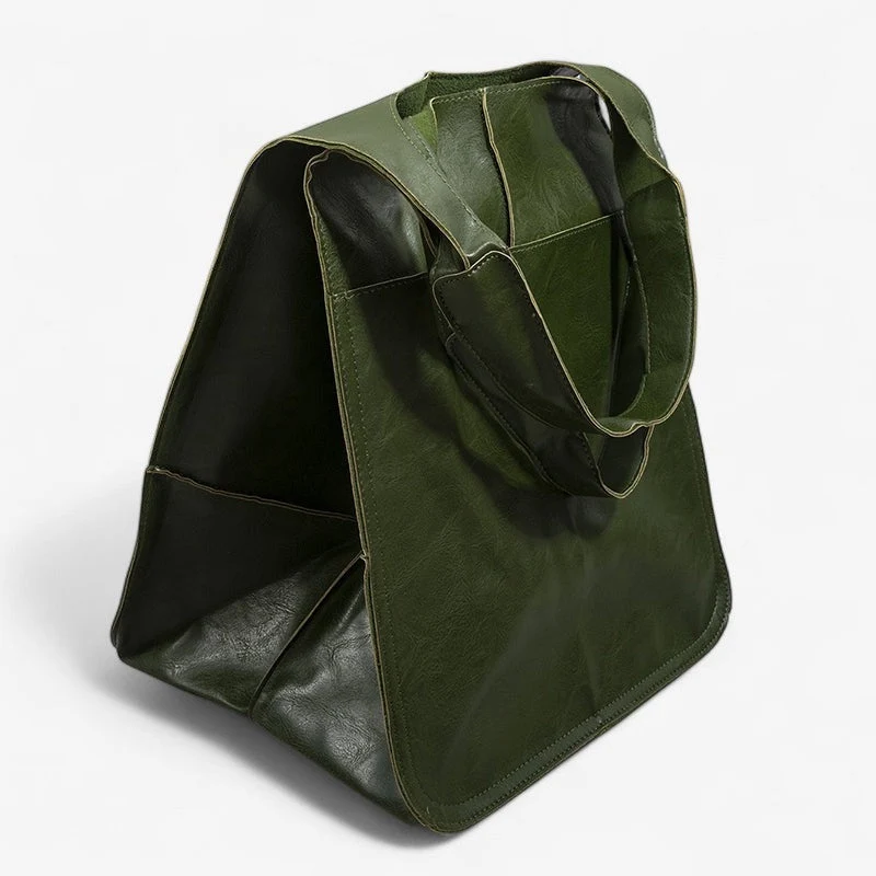 Elvara Handtasche aus Leder im Oversized Design mit mehreren Fächern und großem Innenraum