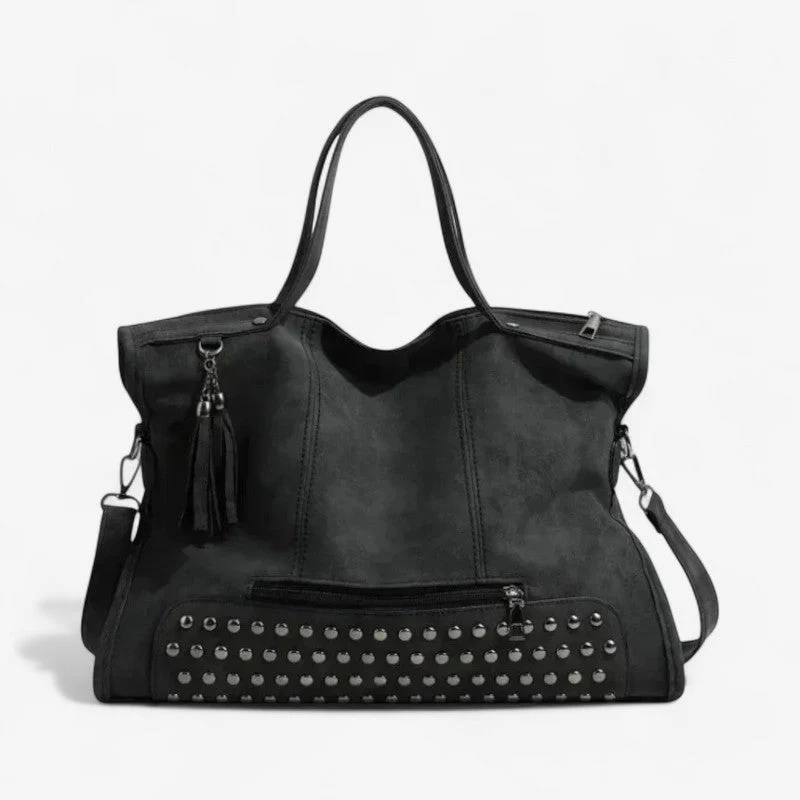 Valmera Schultertasche aus PU mit großem Innenfach und verstellbarem Gurt