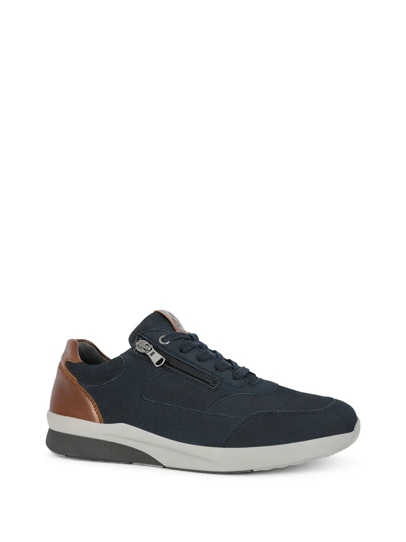 WALEED NAVY~COGNAC Extra Wide Fit