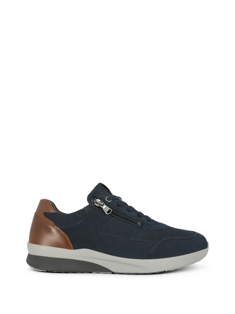 WALEED NAVY~COGNAC Extra Wide Fit