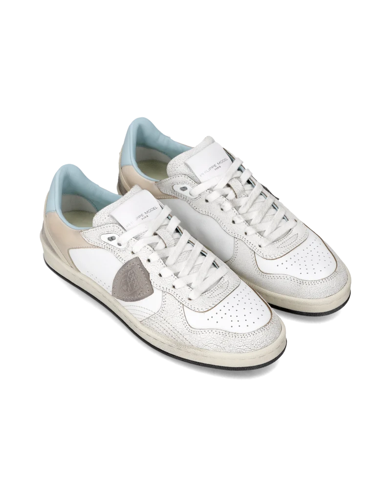 Sneakers Pgal Men, White Sky Blue