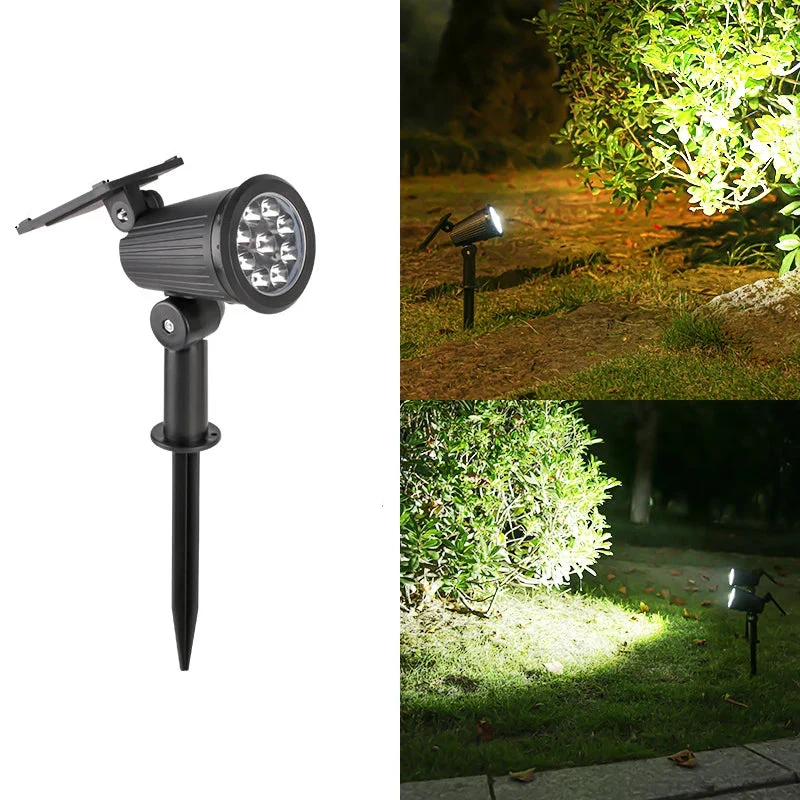 Luminara LED Solar Gartenstrahler mit Erdspieß und Farbmodus