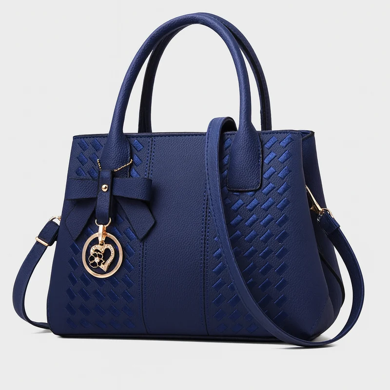 Zeravia Schultertasche Damen PU verstellbarer Gurt Schleife mehrere Fächer