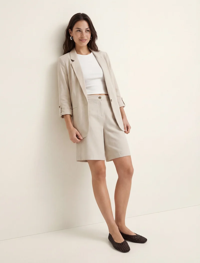 Vmjesmilo 3/4 Loose Blazer Wvn Ga N