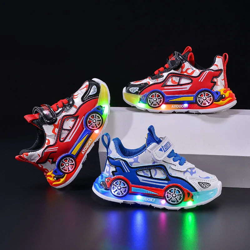 SparkWalk Kinder LED Sneakers mit Klettverschluss