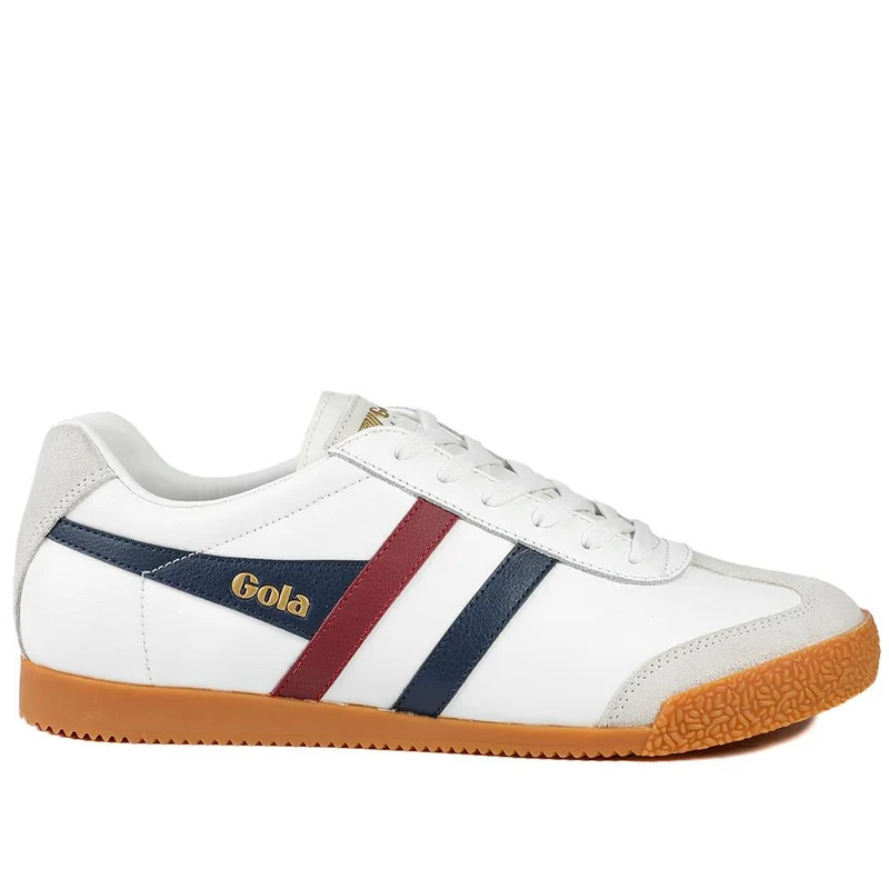 Gola Classics Men's Harrier Leather Trainers - JAC43508 / 328 795 - White Multi