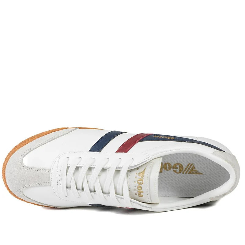 Gola Classics Men's Harrier Leather Trainers - JAC43508 / 328 795 - White Multi