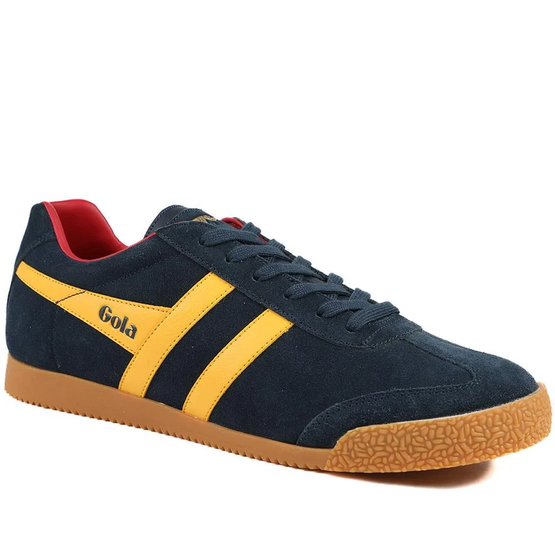 Gola Classics Men's Harrier Suede Trainers - JAC43509 / 328 801 - Navy-Yellow