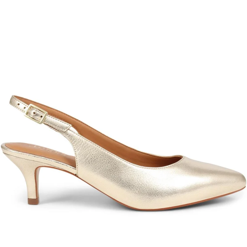 Zaria Slingback Heels - ZARIA / 325 142 - Gold