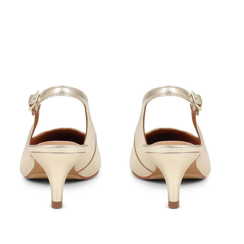Zaria Slingback Heels - ZARIA / 325 142 - Gold