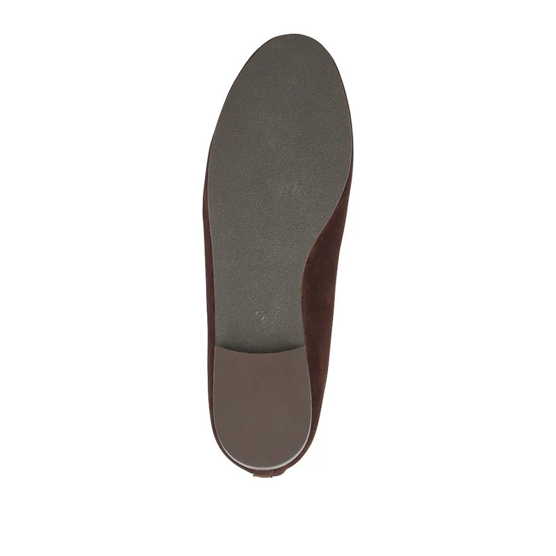 Ofelia Bow Detail Leather Pumps - OFELIA / 328 560 - Chocolate Suede