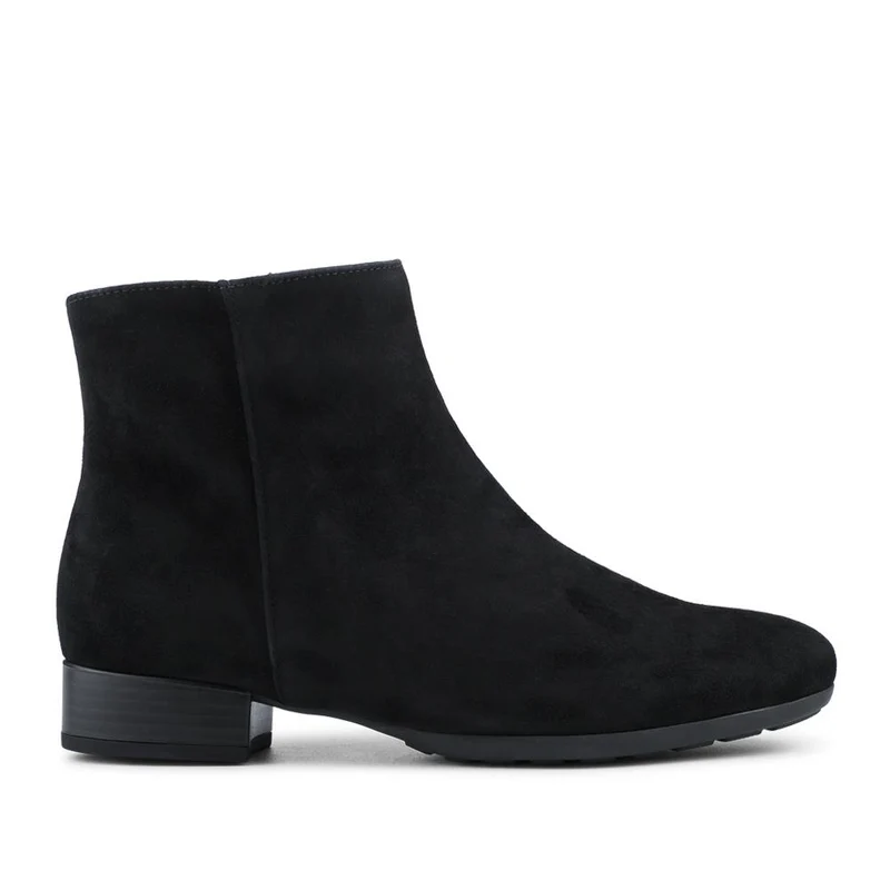 Buzz Gabor Smart Block Heel Leather Ankle Boots - GAB42519 / 327 885 - Black