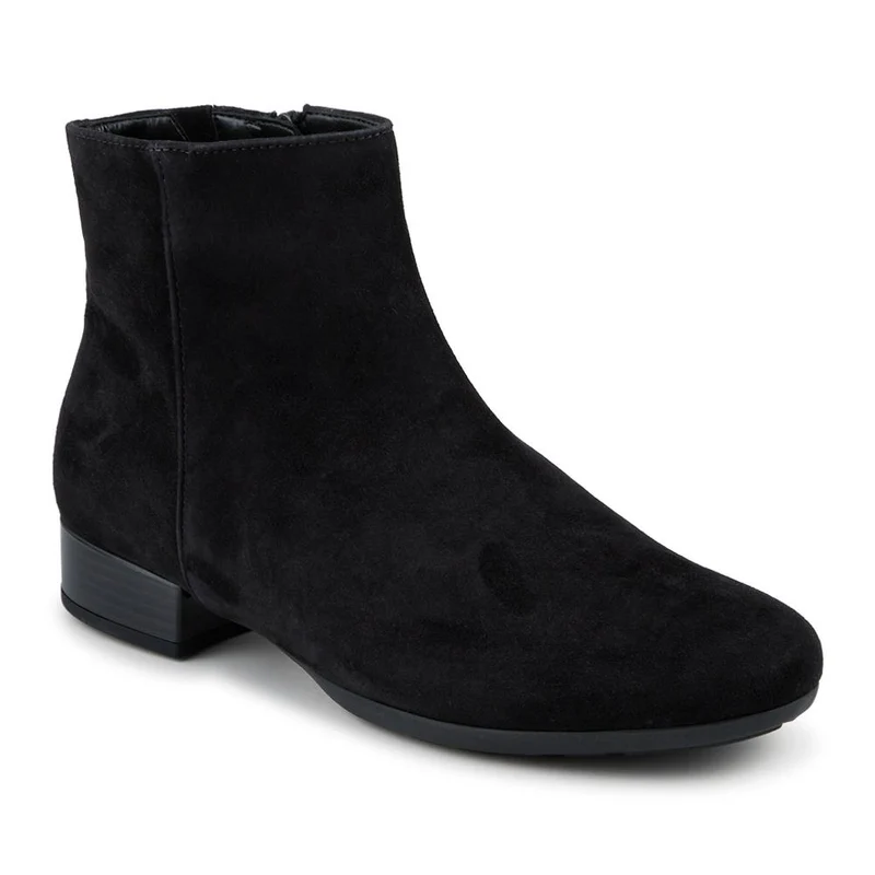 Buzz Gabor Smart Block Heel Leather Ankle Boots - GAB42519 / 327 885 - Black