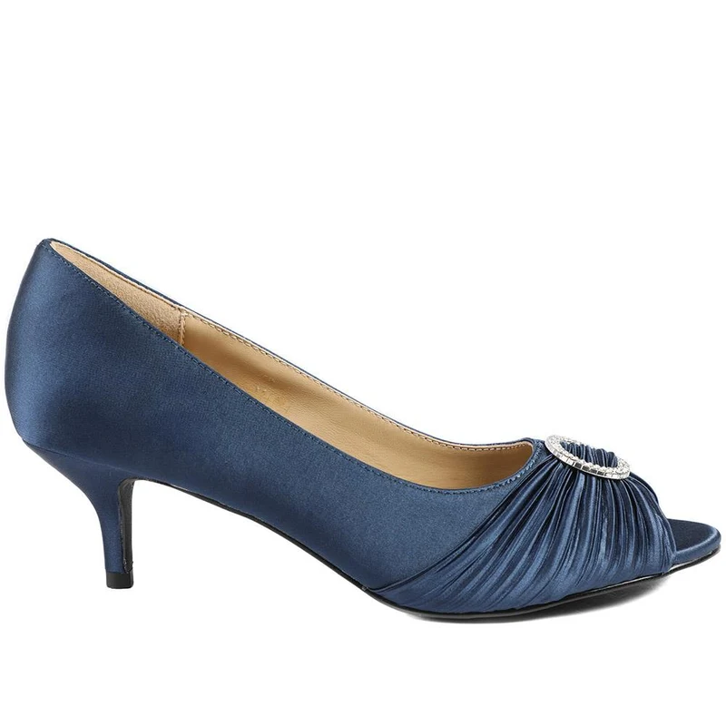 Zephira Elegant Stiletto Heel Court Shoes - ZEPHIRA / 329 097 - Navy