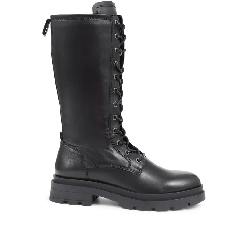 Mika Leather Lace-Up Boots - MIKA / 324 325 - Black