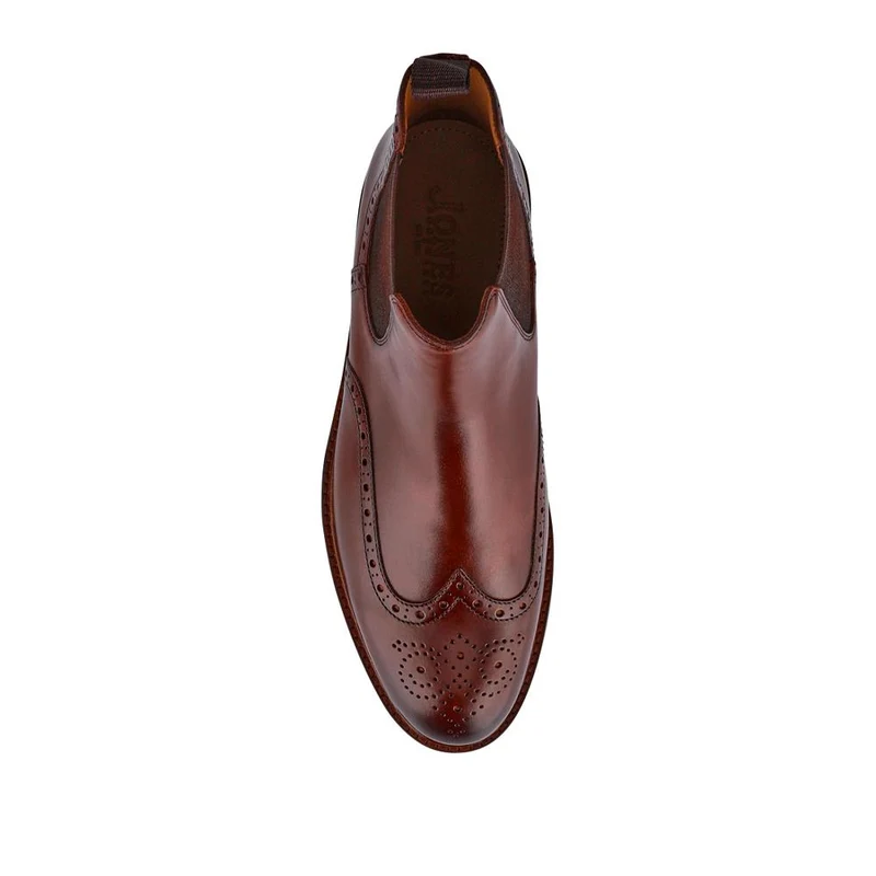 Fieldston Brogue Wingtip Chelsea Boots - FIELDSTON / 327 927 - Chestnut