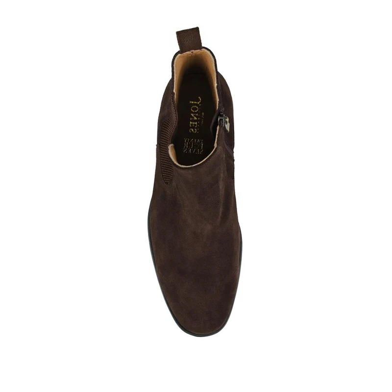 Gibson Leather Chelsea Boots - GIBSON / 325 895 - Dark Brown Suede