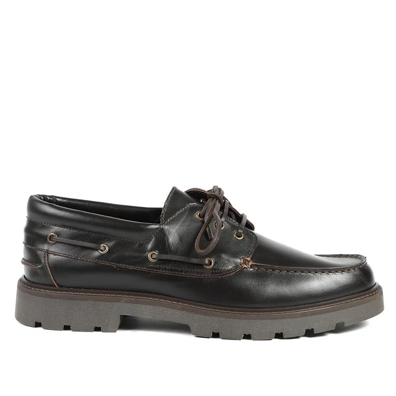 Perivale Chunky Leather Moccasins - PERIVALE / 328 812 - Dark Brown