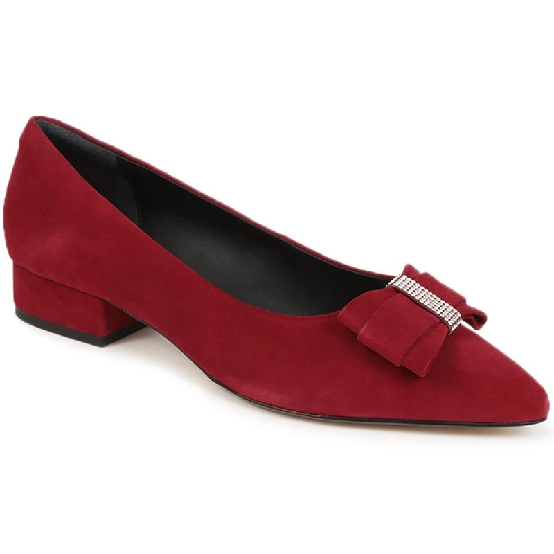 Zanzibar Pointed-Toe Flats - ZANZIBAR / 326 177 - Dark Red