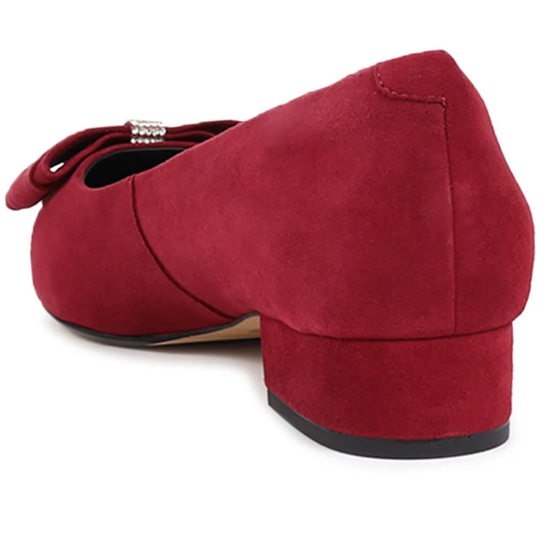 Zanzibar Pointed-Toe Flats - ZANZIBAR / 326 177 - Dark Red