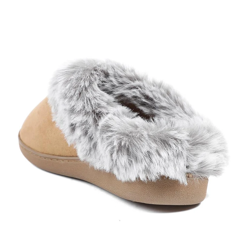Wide Fit Soft Mule Slippers - GALOP42017 / 328 610 - Chestnut