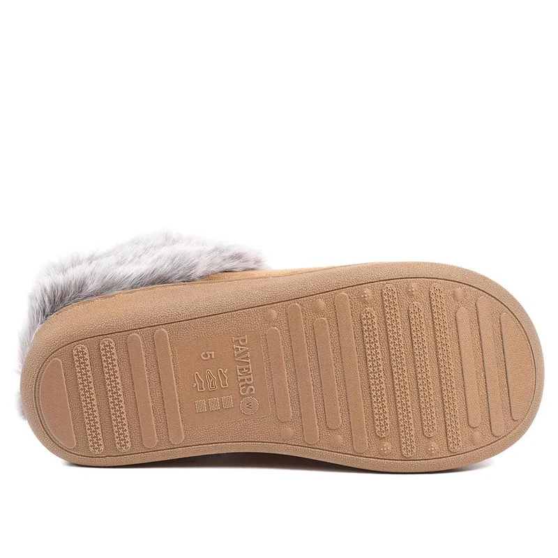 Wide Fit Soft Mule Slippers - GALOP42017 / 328 610 - Chestnut