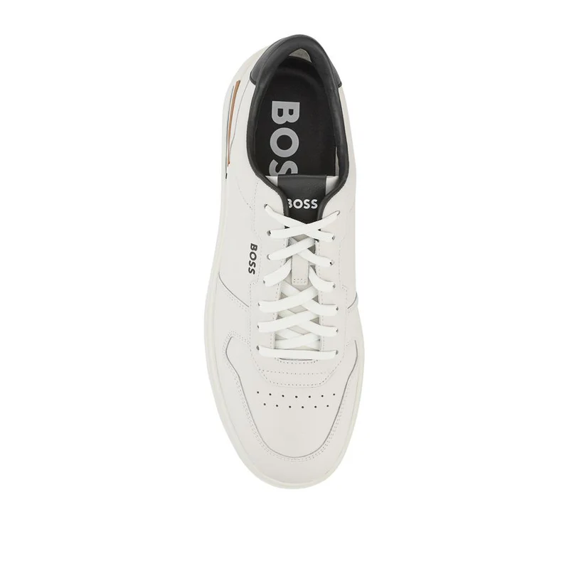 Boss Leather Cupsole Trainers - HUGO41505 / 327 625 - White
