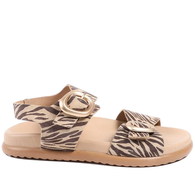 Juneau Buckled Sandals - JUNEAU / 327 358 - Zebra