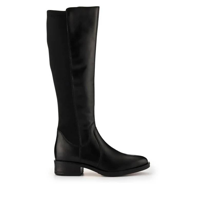 Ellisia Leather Stretch-Fit Long Boots - ELLISIA / 326 064