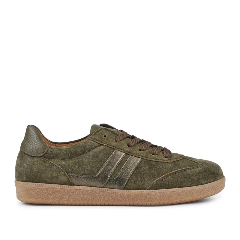 West Gabor Leather Trainers - GAB42507 / 327 746 - Olive Suede