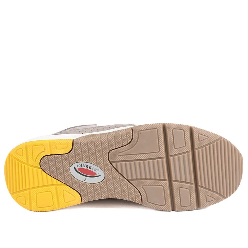 Gabor Leather Low Top Trainers - GAB42553 / 329 082 - Taupe