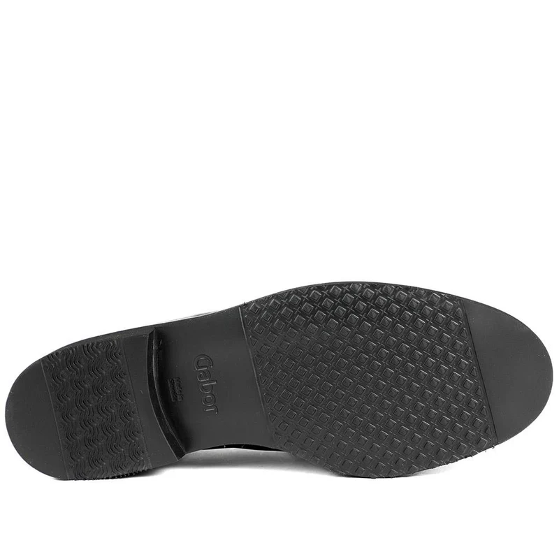 Gabor Leather Buckle Detail Moccasins - GAB42550 / 329 076 - Black