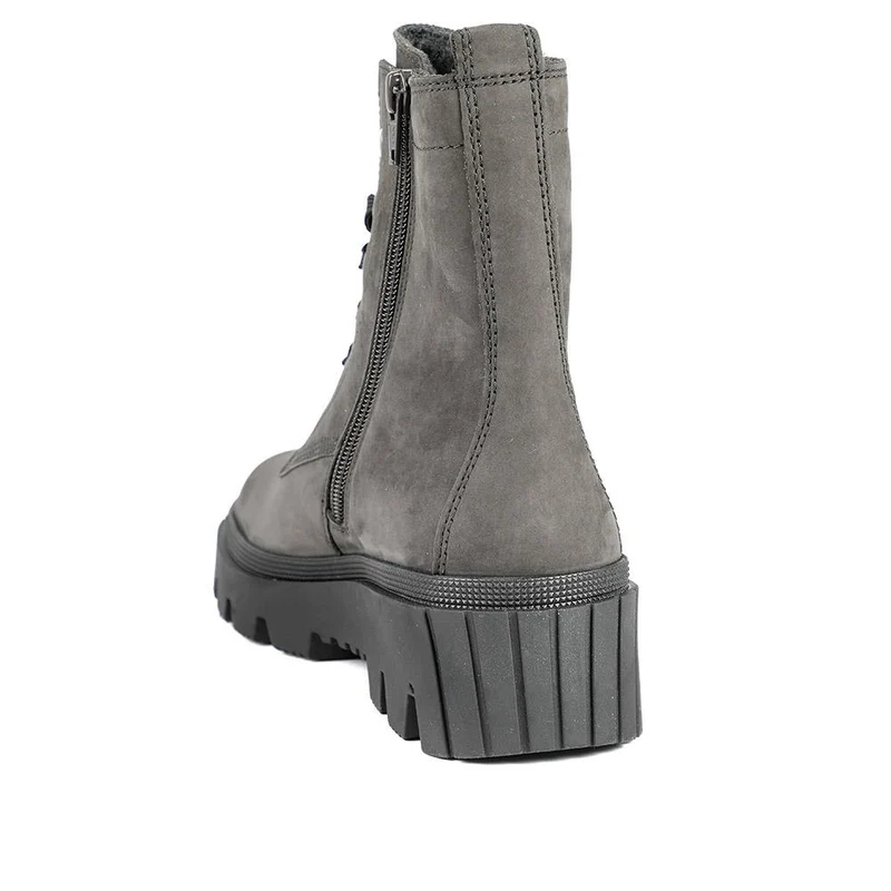 Gabor Leather Lace Up Boots - GAB42546 / 329 077 - Grey Suede