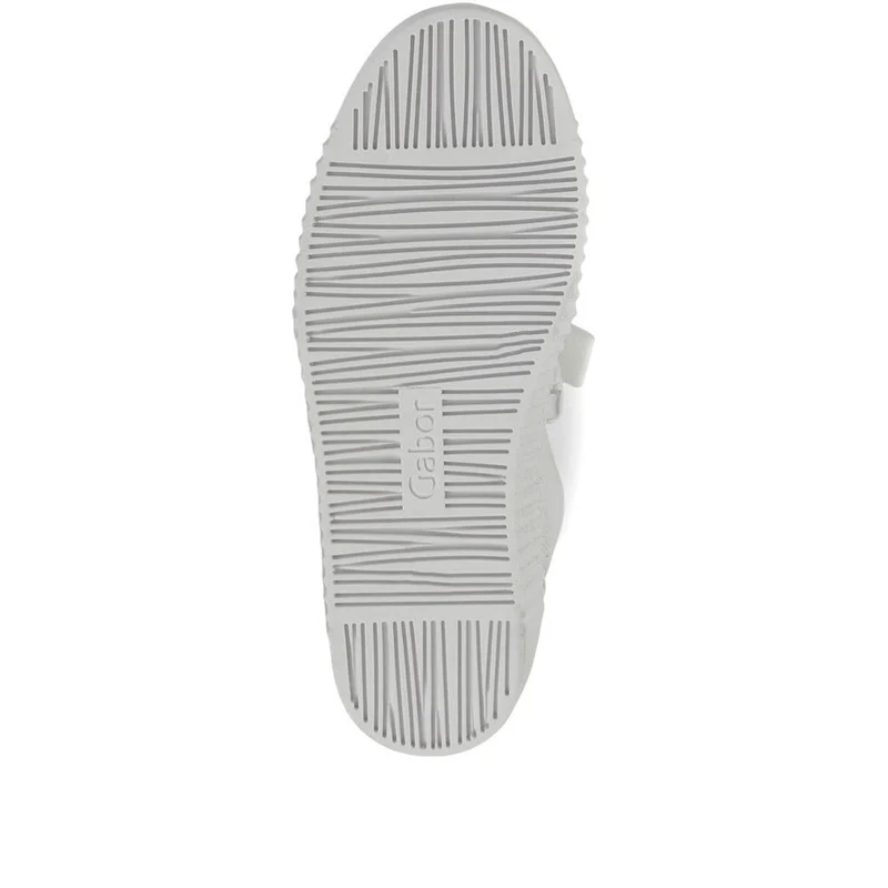 Waltz Gabor Lace-Up Trainers - GAB33506 / 319 497 - White-Silver