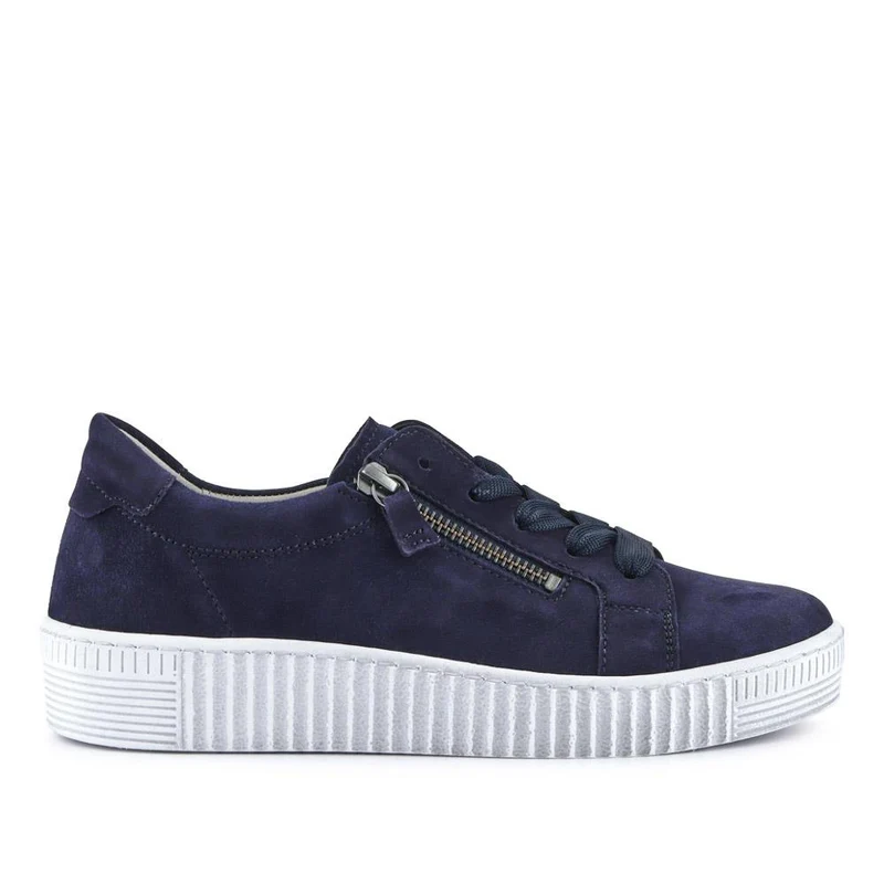 Wisdom Dual Zip Flatform Trainers - GAB31501 / 317 499 - Navy