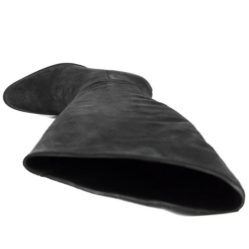 Debbie Smart Leather Long Boots - DEBBIE / 328 441 - Black Suede