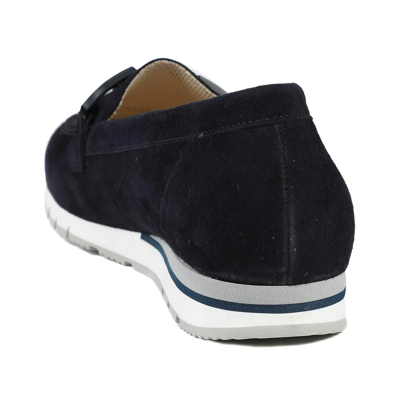 Gabor Baby Wide Fit Leather Moccasins - GAB43507 / 328 758 - Navy