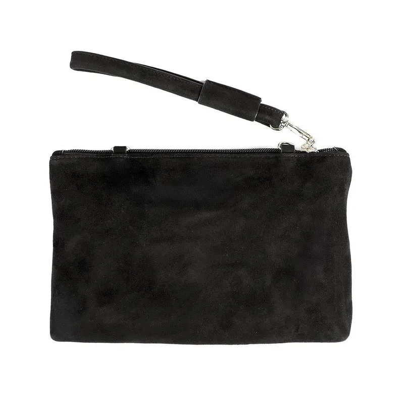 Peter Kaiser Hanover Clutch Bag - CAPRI42503 / 328 393 - Black Suede