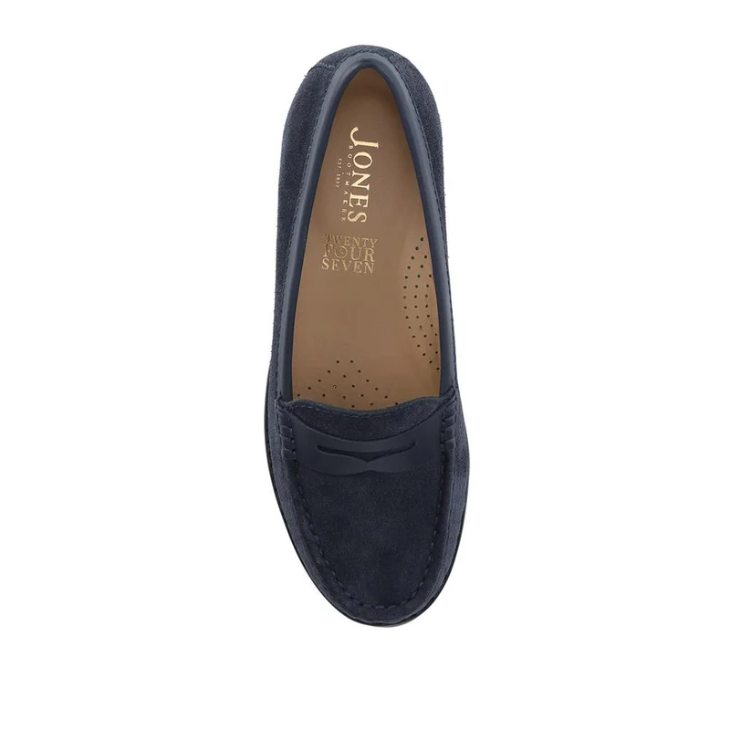 Jones 24/7 TamsynWide Leather Penny Loafers - TAMSYNWIDE / 329 035 - Navy Suede
