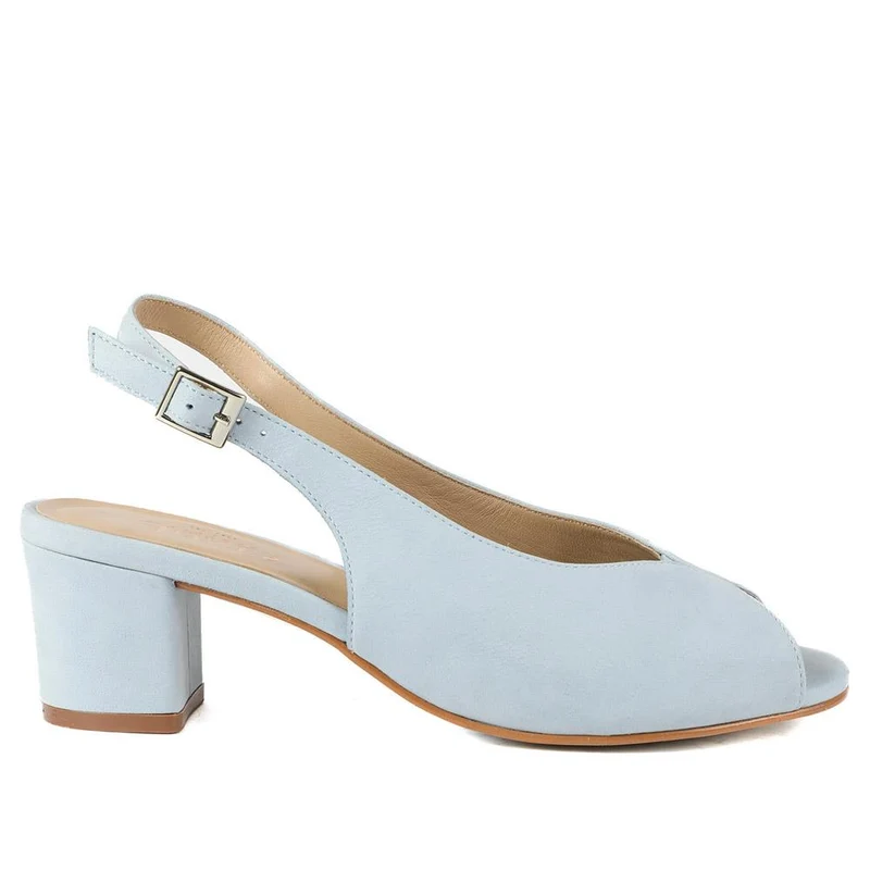 Zahara Leather Peep Toe Slingback Court Shoes - ZAHARA / 329 036