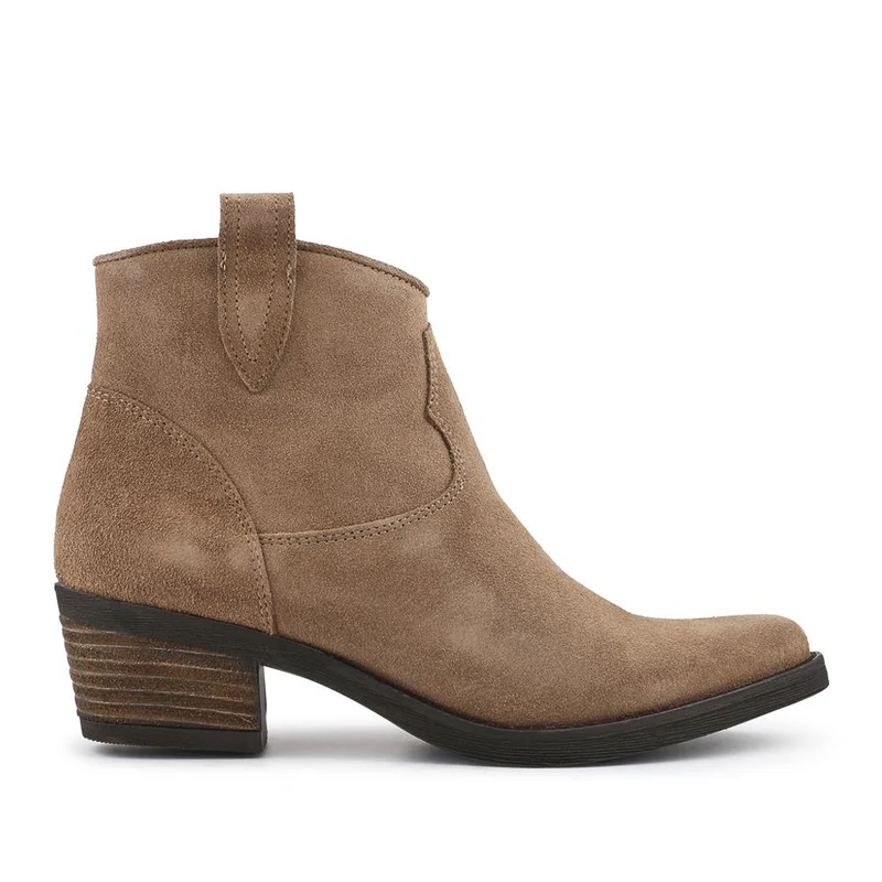 Darsy Leather Heeled Ankle Boots - DARSY / 328 215